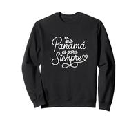 Panamá es para Siempre - Arte Lineal de corazón patriótico panameño Sudadera