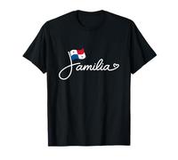 Panama Familia - Bandera de Panamá Patrimonio Familiar Palabra Arte Camiseta