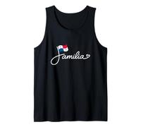 Panama Familia - Bandera de Panamá Patrimonio Familiar Palabra Arte Camiseta sin Mangas