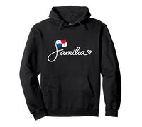 Panama Familia - Bandera de Panamá Patrimonio Familiar Palabra Arte Sudadera con Capucha