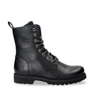 Panama Jack Botas de Combate Impermeables de Cuero Negro Frisia B1 Para Mujer