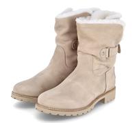 Panama Jack Felia Igloo Trav B15 - Botines de invierno para mujer, piel rugosa, impermeables, color beige