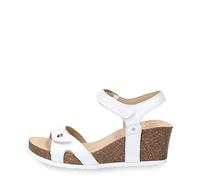 Panama Jack Julia Basics, Sandalia de cuña Mujer, Blanco B17, 37 EU