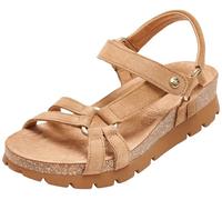 Panama Jack Sandalia plana mujer Sally – Piel Velour (Cuero B8) – 41 EU