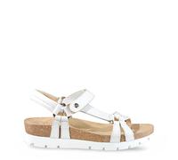 Panama Jack Sally Basics, Sandalias con Cuña Mujer, Blanco (White), 39 EU