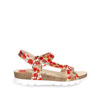 Panama Jack Sandalias planas Sally Garden B1 para mujer, Rojo B1, 38 EU