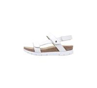 Panama Jack Sandalias planas Selma para mujer, Blanco B5, 38 EU