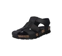 Panama Jack Sandalias planas Stanley para hombre, Negro C2, 44 EU