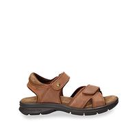 Panama Jack Sanders Basics, Sandalia Plana Hombre, Cuero C004, 42 EU