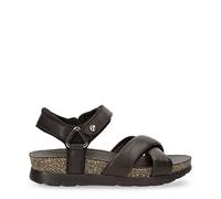 Panama Jack Serena, Sandalia Plana Mujer, Schwarz B1, 38 EU
