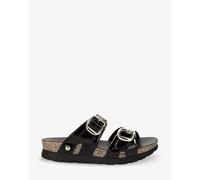 Panama Jack Shirley, Sandalia Plana Mujer, Negro B16, 40 EU