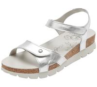 Panama Jack Sulia Shine - Sandalias planas para mujer, color plata B2, talla 41 EU, Plata B2, 41 EU