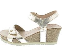 Panama Jack Women's Julia Shine Wedge Sandal, Oro B003, 38 EU