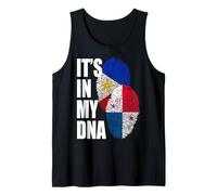 Panameño y Filipino ADN Mezcla Bandera Patrimonio Regalo Camiseta sin Mangas