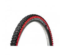 PANARACER Fire XC Pro Tubeless - Neumático Plegable, 26 x 2,1 Pulgadas, Color Negro y Rojo