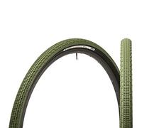 Panaracer Gravelking SK Colour Edition TLC Neumático Plegable, Unisex Adulto, Negro/Verde Militar, 700 x 43 C