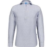 Panareha Camisa de Lino a Rayas para Hombre Samui Gris (XXL)