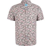 Panareha Camisa Hawaiana Aloha para Hombre Elba Azul Marino, Rosa (M)