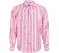 Panareha Camisa Hombre a Rayas Lino Amalfi Rosa (L)