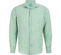 Panareha Camisa Hombre a Rayas Lino Amalfi Verde (M)