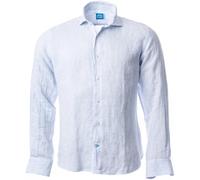 Panareha Camisa Hombre Lino a Rayas Phuket Azul (M)