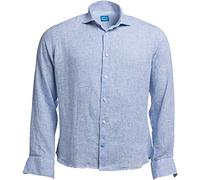 Panareha Camisa Hombre Lino Fiji Azul (M)