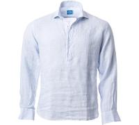 Panareha Camisa Polera Hombre Lino a Rayas Samui Azul (L)