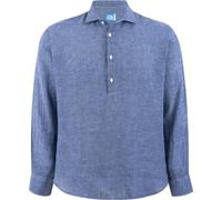 Panareha Camisa Polera Hombre Lino MAMANUCA Azul Marino (S)