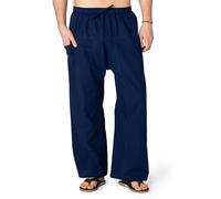 PANASIAM E-Fisher-Pants, Cotton, Unicolor Navy Blue, L