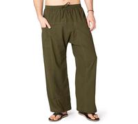 PANASIAM E-Fisher-Pants, Cotton, Unicolor Olive, M