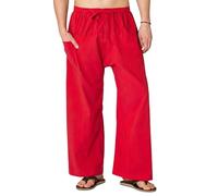PANASIAM E-Fisher-Pants, Cotton, Unicolor Red, L