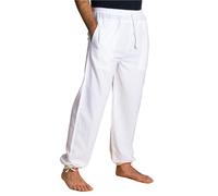 PANASIAM E-Pants Largos, algodón, Blanco, XL