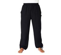 PANASIAM E-Pants Largos, algodón, Negro, XL