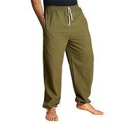 PANASIAM E-Pants Largos, algodón, Verde Oliva, XL