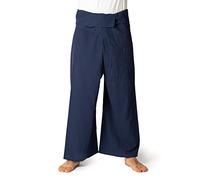 PANASIAM Fisherman Pants Unicolor, Navy Blue, L