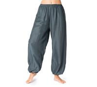 PANASIAM Pantalón Harem Unicolor Pantalón Muck Pantalón de ocio tela muy delgada