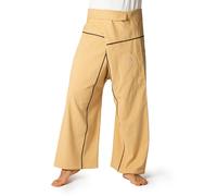 PANASIAM Pantalón tailandés de pescador a rayas, 100% algodón, Yoga, Retiro