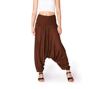 PANASIAM Pantalones Aladdin Unicolor | Pantalones Harem Pantalones Bombachos