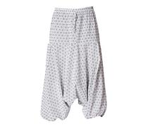 PANASIAM Pantalones Aladin 'geometrix', con patrones tradicionales japoneses, fabricados en pequeñas empresas familiares, XL
