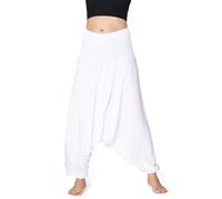 PANASIAM Pantalones Aladino Liso Blanco XL