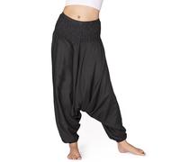 PANASIAM Pantalones Aladino Liso Gris Oscuro L
