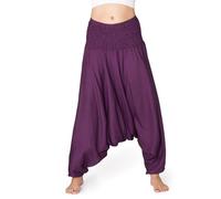 PANASIAM Pantalones Aladino Liso Lila XL