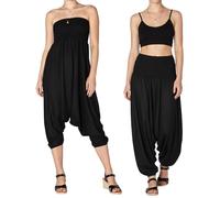 PANASIAM Pantalones Aladino Liso Negro M