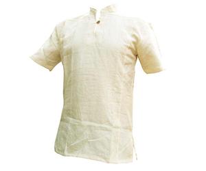 PANASIAM Shirt, Hemp, Cream, L, SS