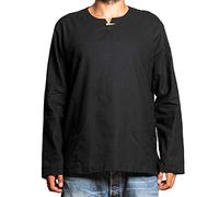 PANASIAM Shirt T01, Cotton, Black, _L, Longsleeve