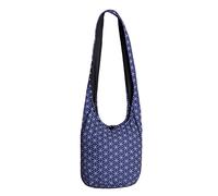 PANASIAM Shoulderbag Flower of Life, in blue, M