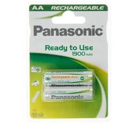 PANASONIC - Lote de 3 ampollas de 2 pilas recargables NiMH Mignon AA 1900 mAh Ready to Use
