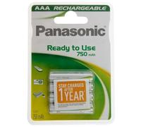 PANASONIC PILHAS RECARREGAVEIS AAA/P03 750MHA BLISTER 4 PI
