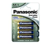 Panasonic Pilas alcalinas Everyday Power AA (LR6) 1,5 V – Blíster 4 unidades