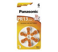 Panasonic Blister 6 Pilas especiales para Audífonos PR-13